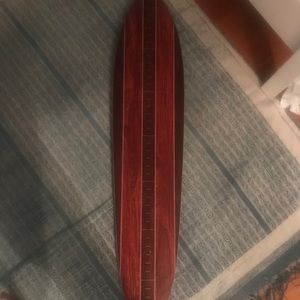 Kids wooden surfboard growth chart